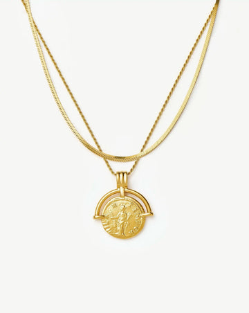 Lucy Williams Roman Arc & Snake Necklace Set | 18ct Gold Plated / 18ct Gold Plated Vermeil Necklaces Missoma 