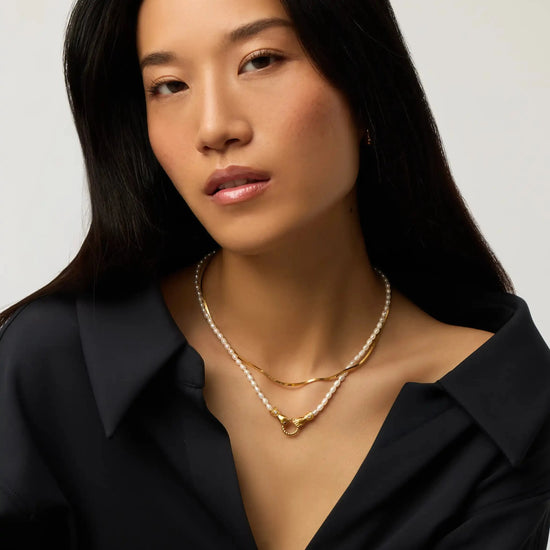 Lucy Williams Short Square Snake Chain Necklace Necklaces Missoma 