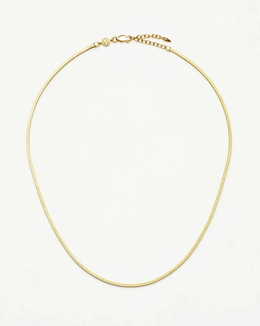 Lucy Williams Short Square Snake Chain Necklace Necklaces Missoma 