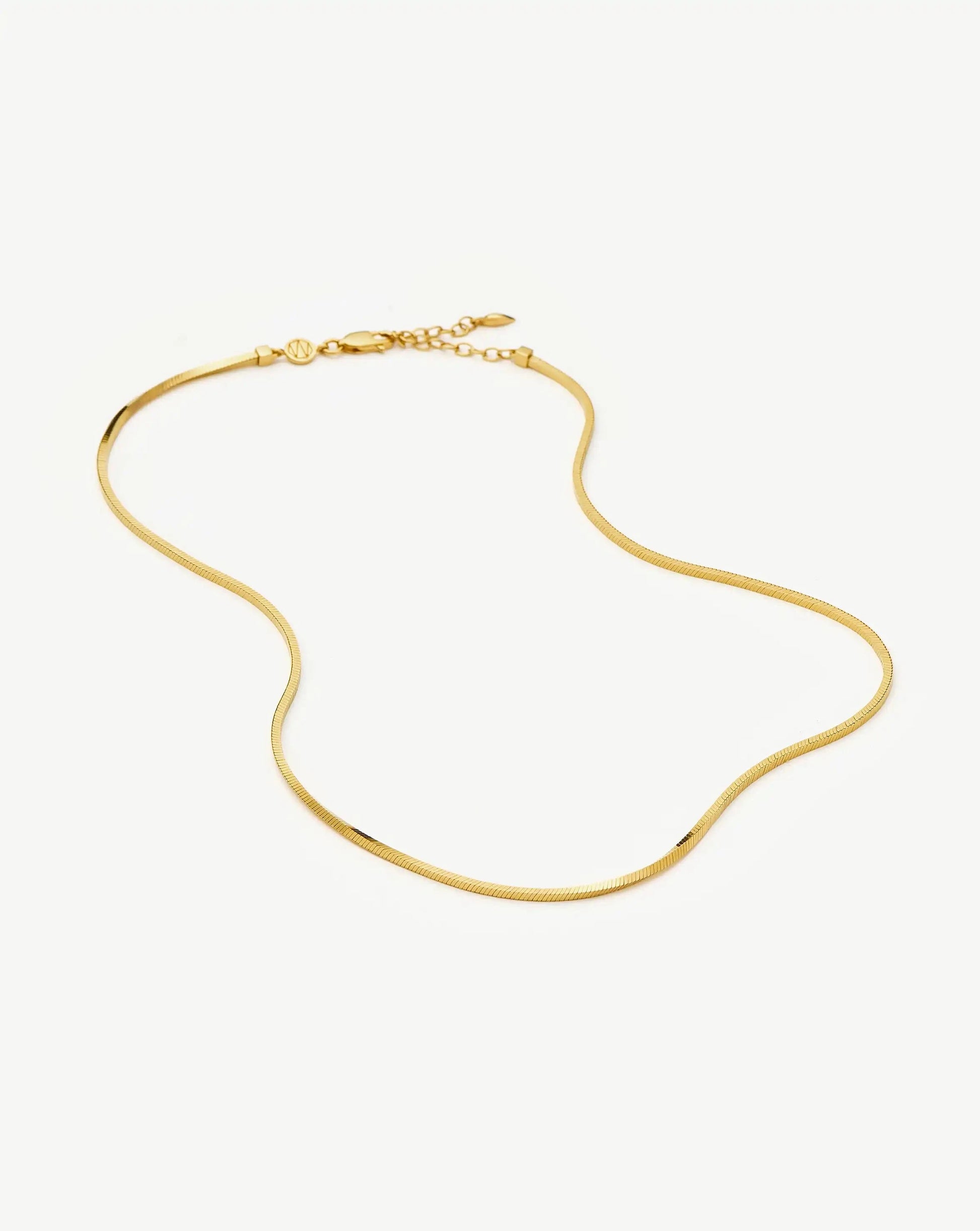 Lucy Williams Short Square Snake Chain Necklace Necklaces Missoma 