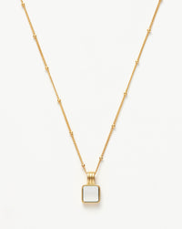 Lucy Williams Square Mother of Pearl Necklace Necklaces Missoma 