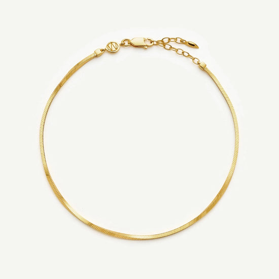 Lucy Williams Square Snake Chain Anklet Anklets Missoma 