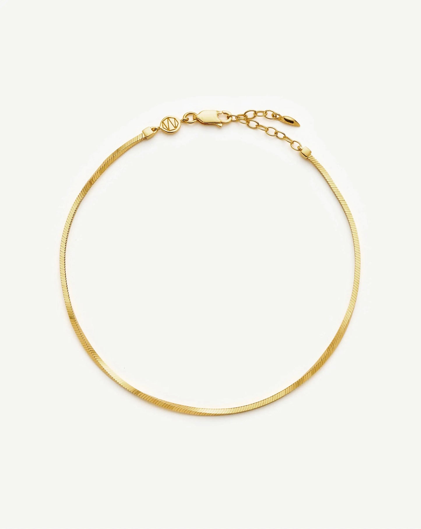 Lucy Williams Square Snake Chain Anklet Anklets Missoma 