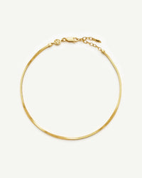 Lucy Williams Square Snake Chain Anklet Anklets Missoma 