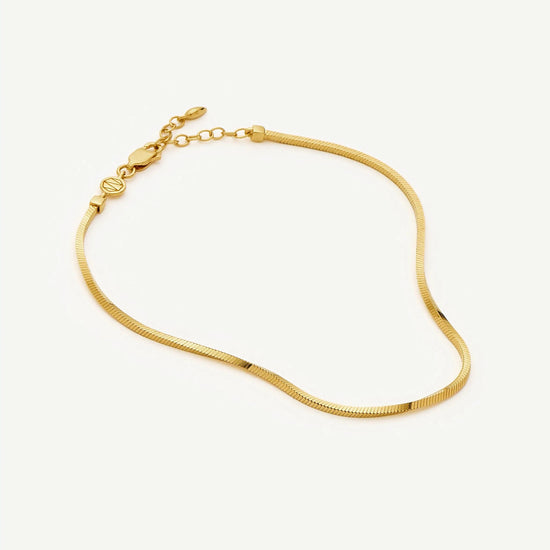 Lucy Williams Square Snake Chain Anklet Anklets Missoma 