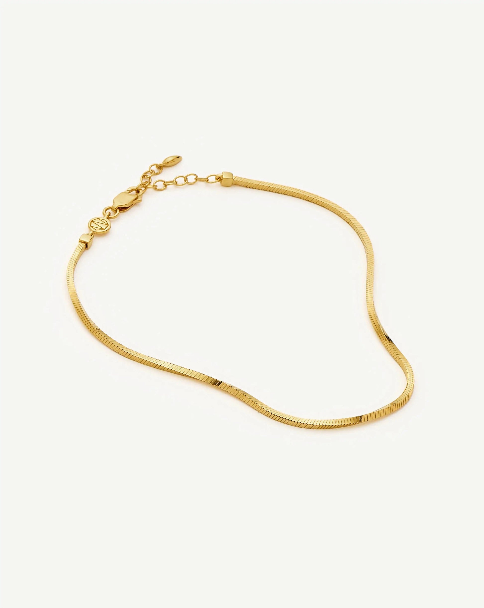 Lucy Williams Square Snake Chain Anklet Anklets Missoma 