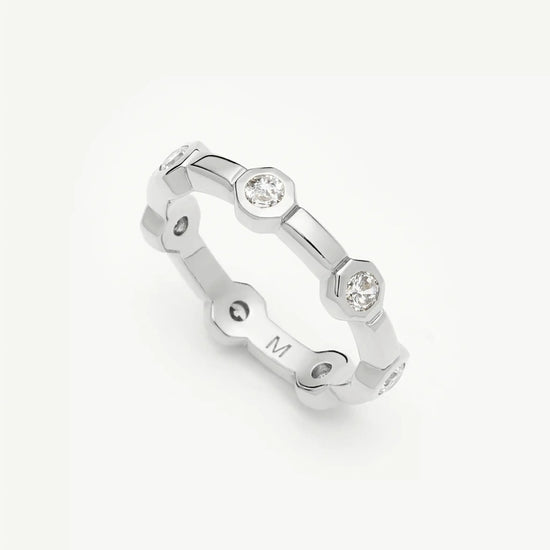 Lucy Williams Stackable Tennis Ring | Silver Plated Rings Missoma 
