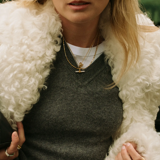 Lucy Williams T-Bar Knot Pendant Necklace | Mixed Metal Necklaces Missoma 