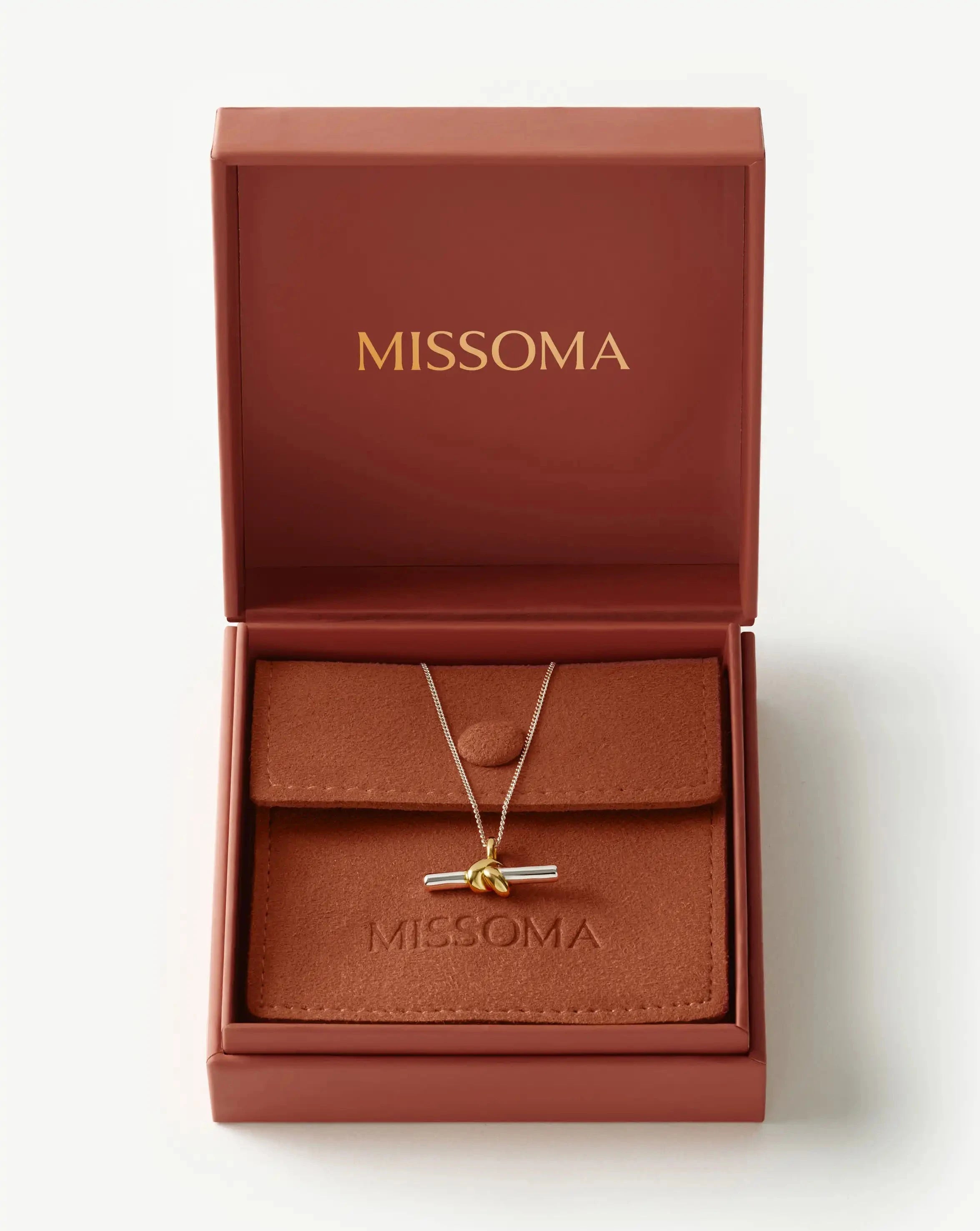 Lucy Williams T-Bar Knot Pendant Necklace | Mixed Metal Necklaces Missoma 