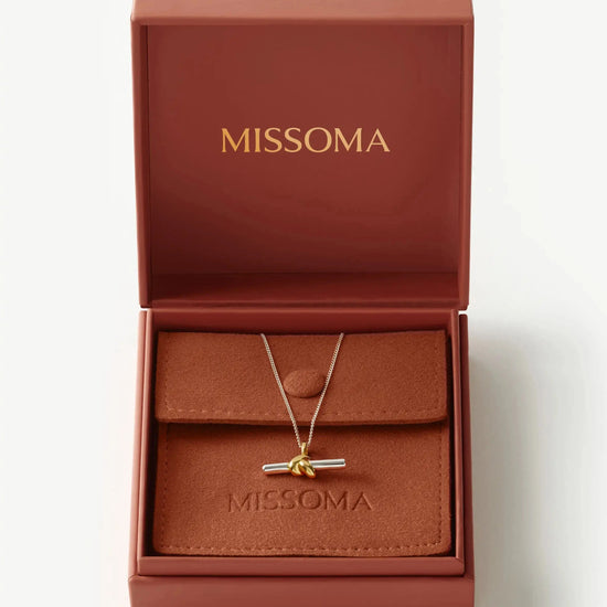 Lucy Williams T-Bar Knot Pendant Necklace | Mixed Metal Necklaces Missoma 