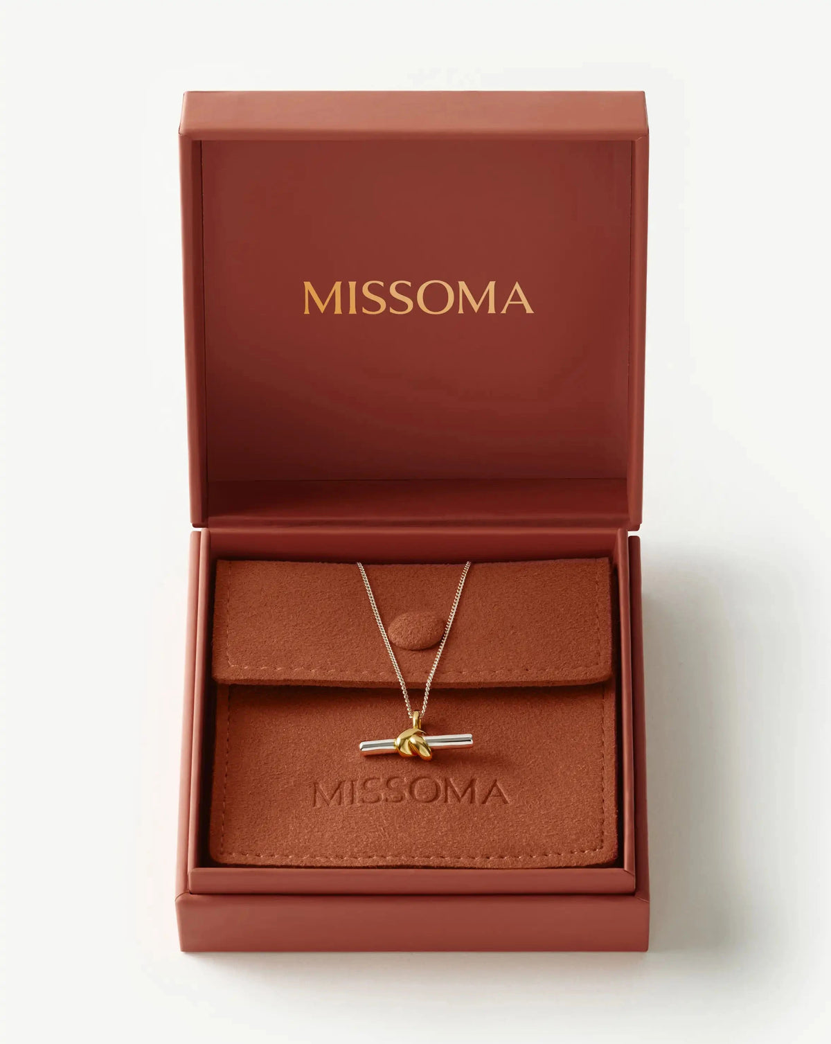 Lucy Williams T-Bar Knot Pendant Necklace | Mixed Metal Necklaces Missoma 