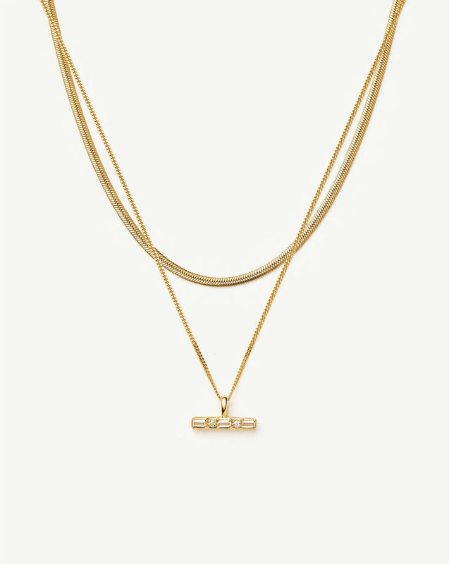 The Day-to-Night Necklace Set	 | 18ct Gold Vermeil/18ct Gold Plated