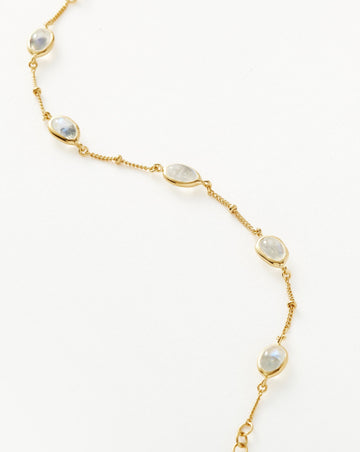 Magma Gemstone Charm Bracelet | 18ct Recycled Gold Vermeil on Recycled Sterling Silver Bracelets Missoma 