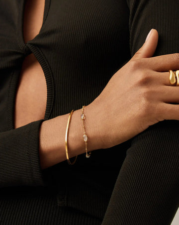 Magma Gemstone Charm Bracelet | 18ct Recycled Gold Vermeil on Recycled Sterling Silver Bracelets Missoma 