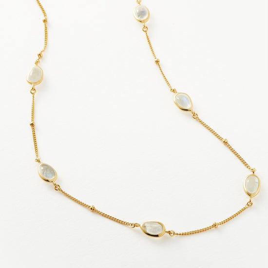 Magma Gemstone Charm Choker | 18ct Recycled Gold Vermeil on Recycled Sterling Silver Necklaces Missoma 