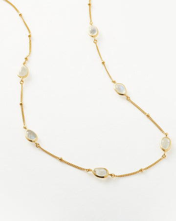 Magma Gemstone Charm Choker | 18ct Recycled Gold Vermeil on Recycled Sterling Silver Necklaces Missoma 