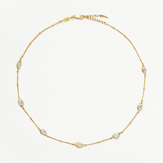 Magma Gemstone Charm Choker | 18ct Recycled Gold Vermeil on Recycled Sterling Silver Necklaces Missoma 