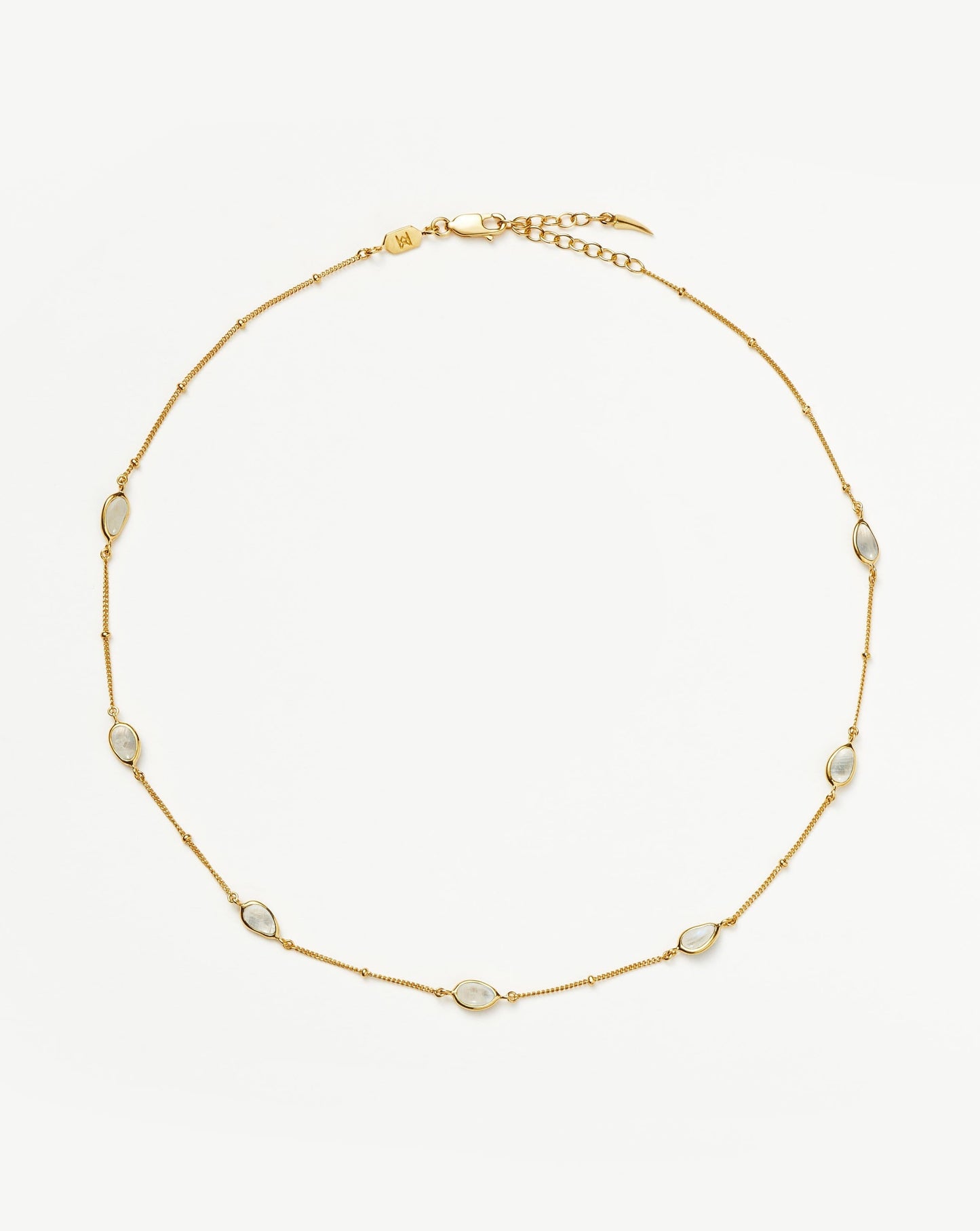 Magma Gemstone Charm Choker | 18ct Recycled Gold Vermeil on Recycled Sterling Silver Necklaces Missoma 