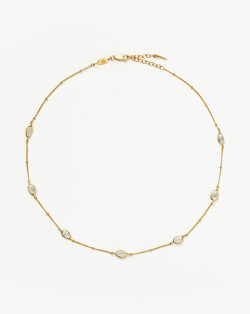 Magma Gemstone Charm Choker | 18ct Recycled Gold Vermeil on Recycled Sterling Silver Necklaces Missoma 