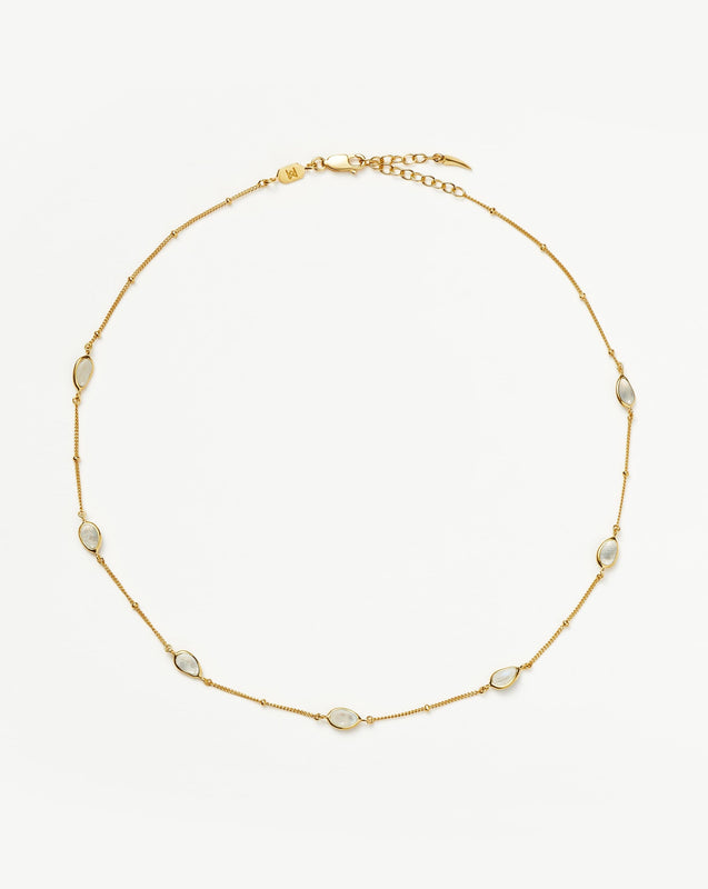 Magma Gemstone Charm Choker | 18ct Recycled Gold Vermeil on Recycled Sterling Silver