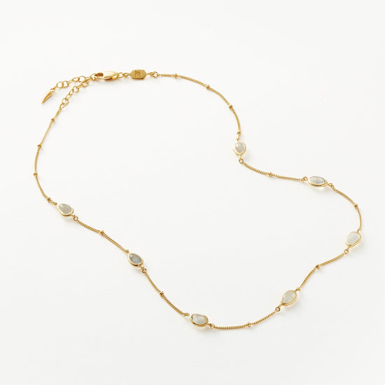 Magma Gemstone Charm Choker | 18ct Recycled Gold Vermeil on Recycled Sterling Silver Necklaces Missoma 