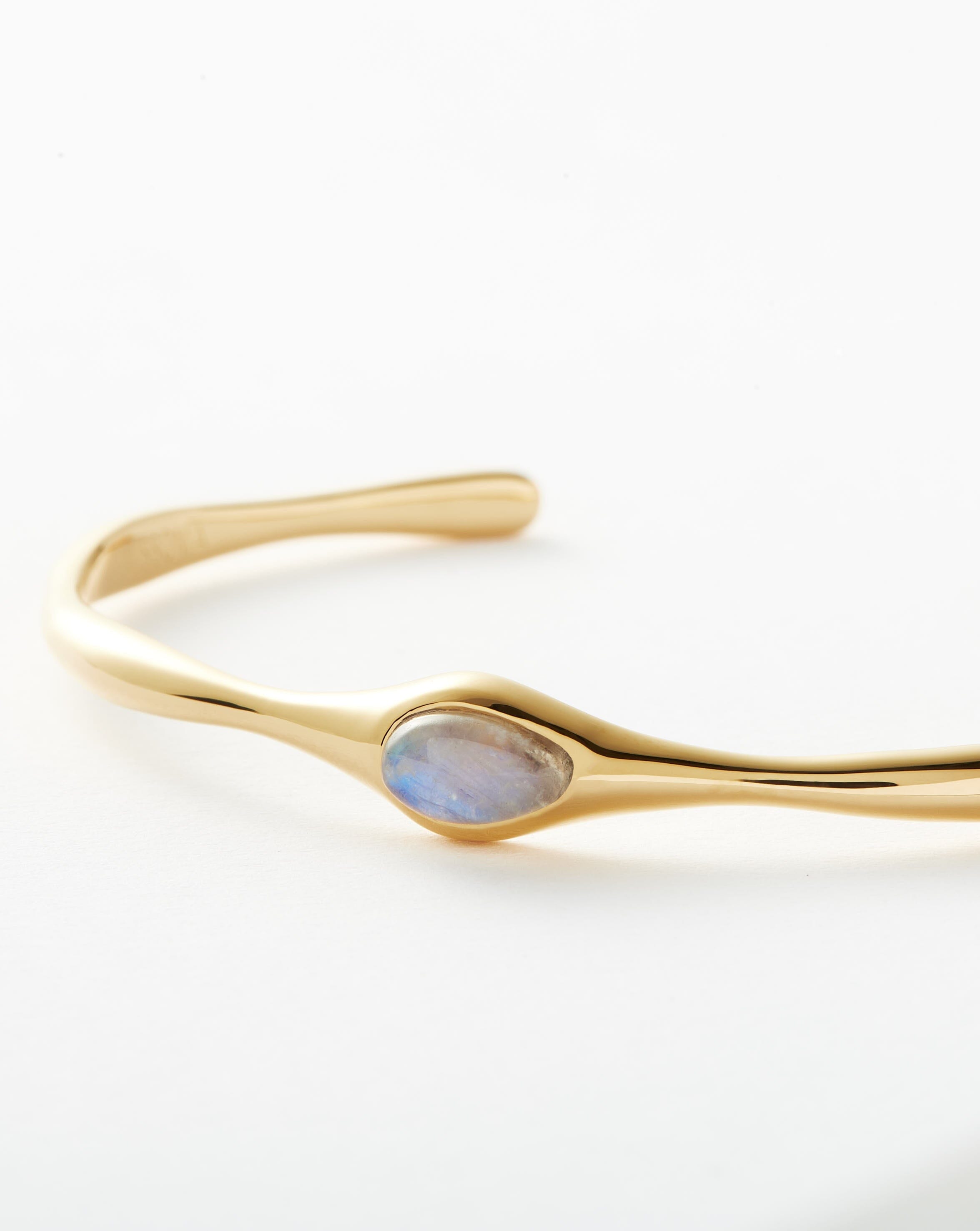 Magma Gemstone Cuff Bracelet | 18ct Recycled Gold Vermeil on Recycled Sterling Silver Bracelets Missoma 