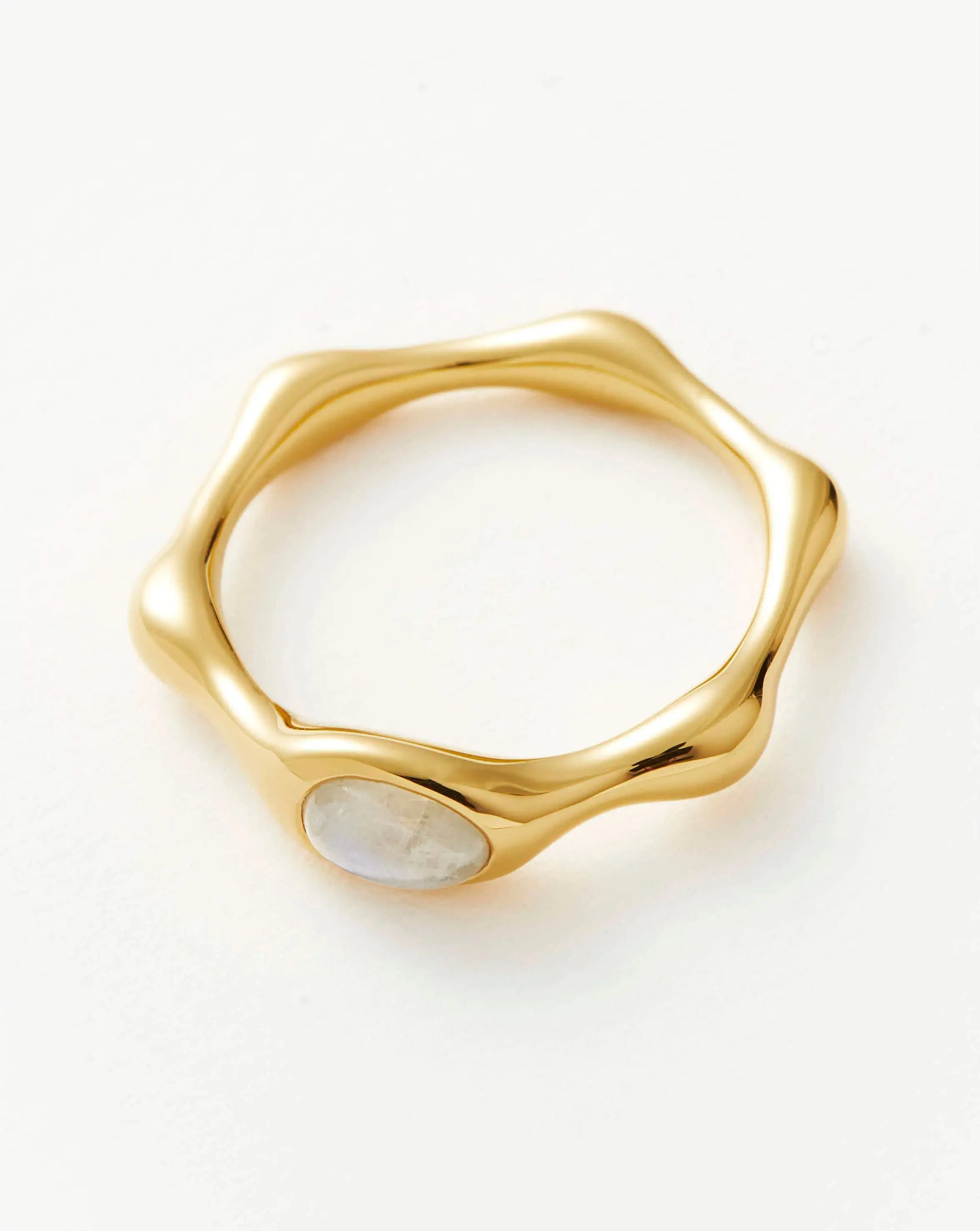 Magma Gemstone Stacking Ring | 18ct Gold Plated Rings Missoma 
