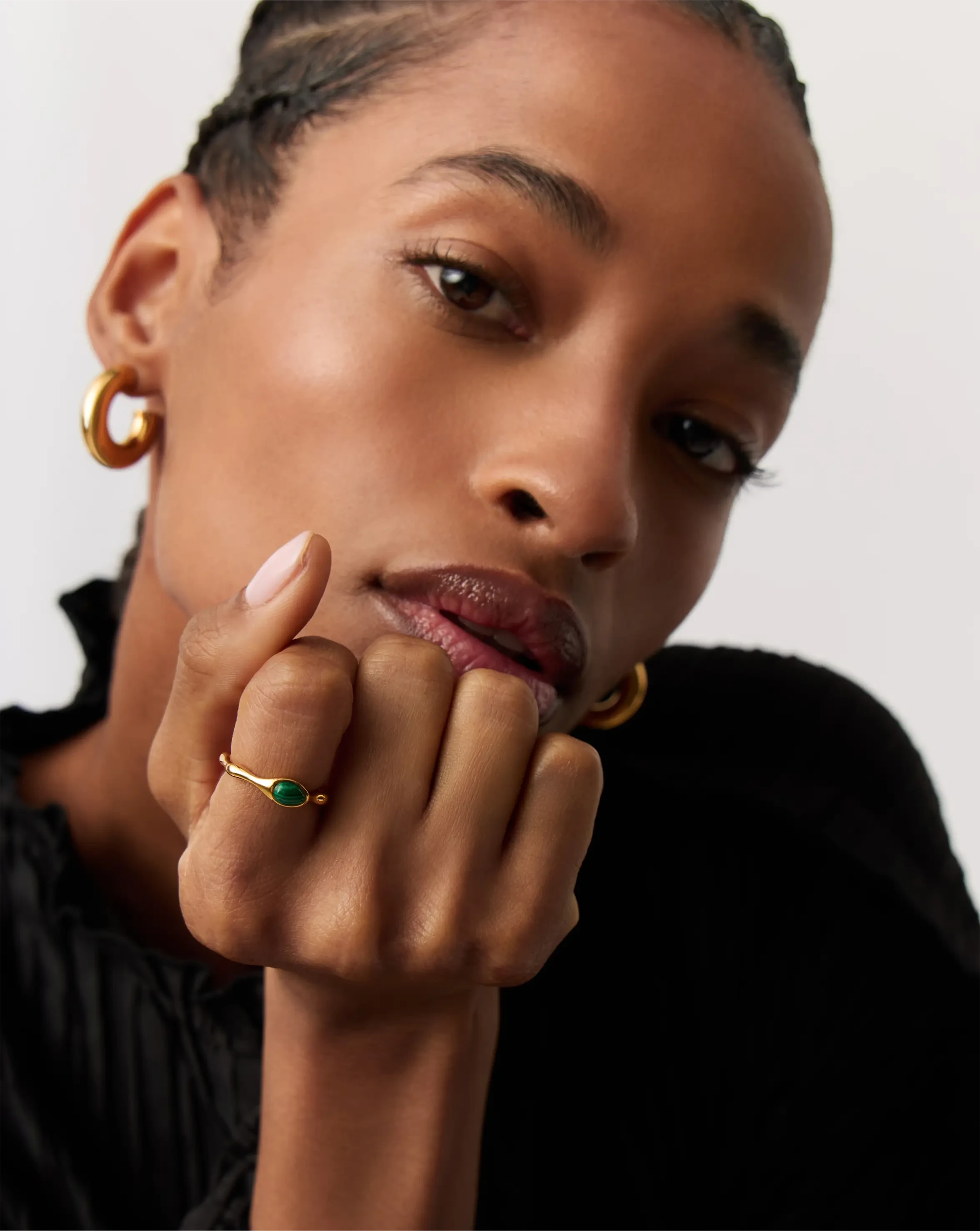 Magma Gemstone Stacking Ring | 18ct Recycled Gold Vermeil on Recycled Sterling Silver Rings Missoma 