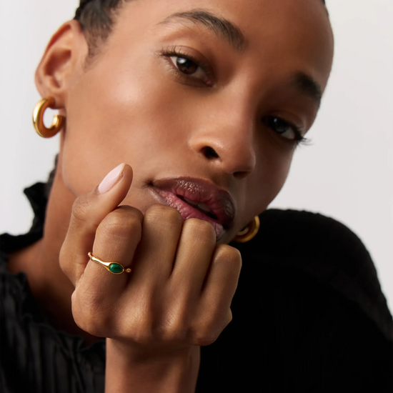 Magma Gemstone Stacking Ring | 18ct Recycled Gold Vermeil on Recycled Sterling Silver Rings Missoma 