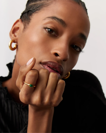 Magma Gemstone Stacking Ring | 18ct Recycled Gold Vermeil on Recycled Sterling Silver Rings Missoma 