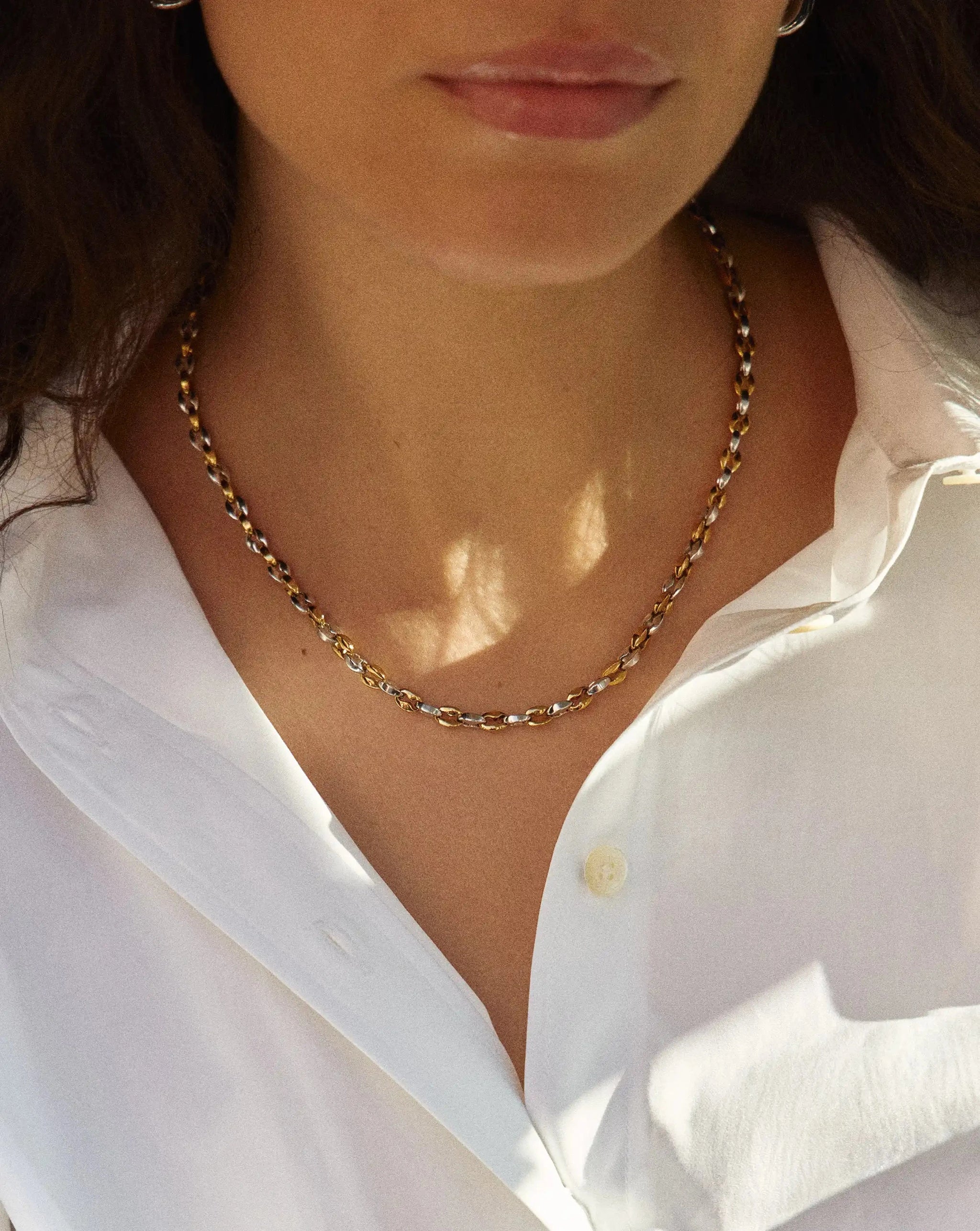Mariner Short Chain Necklace | 18ct Gold Plated/Platinum Plated Necklaces Missoma 