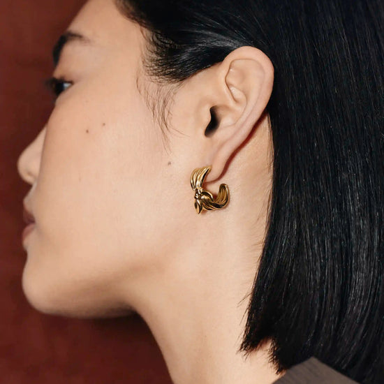 MARKGONG Bow Hoop Earrings | 18ct Gold Plated Earrings Missoma 