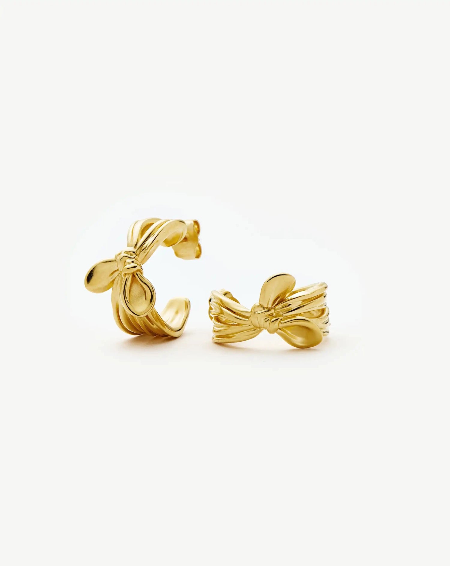 MARKGONG Bow Hoop Earrings | 18ct Gold Plated Earrings Missoma 