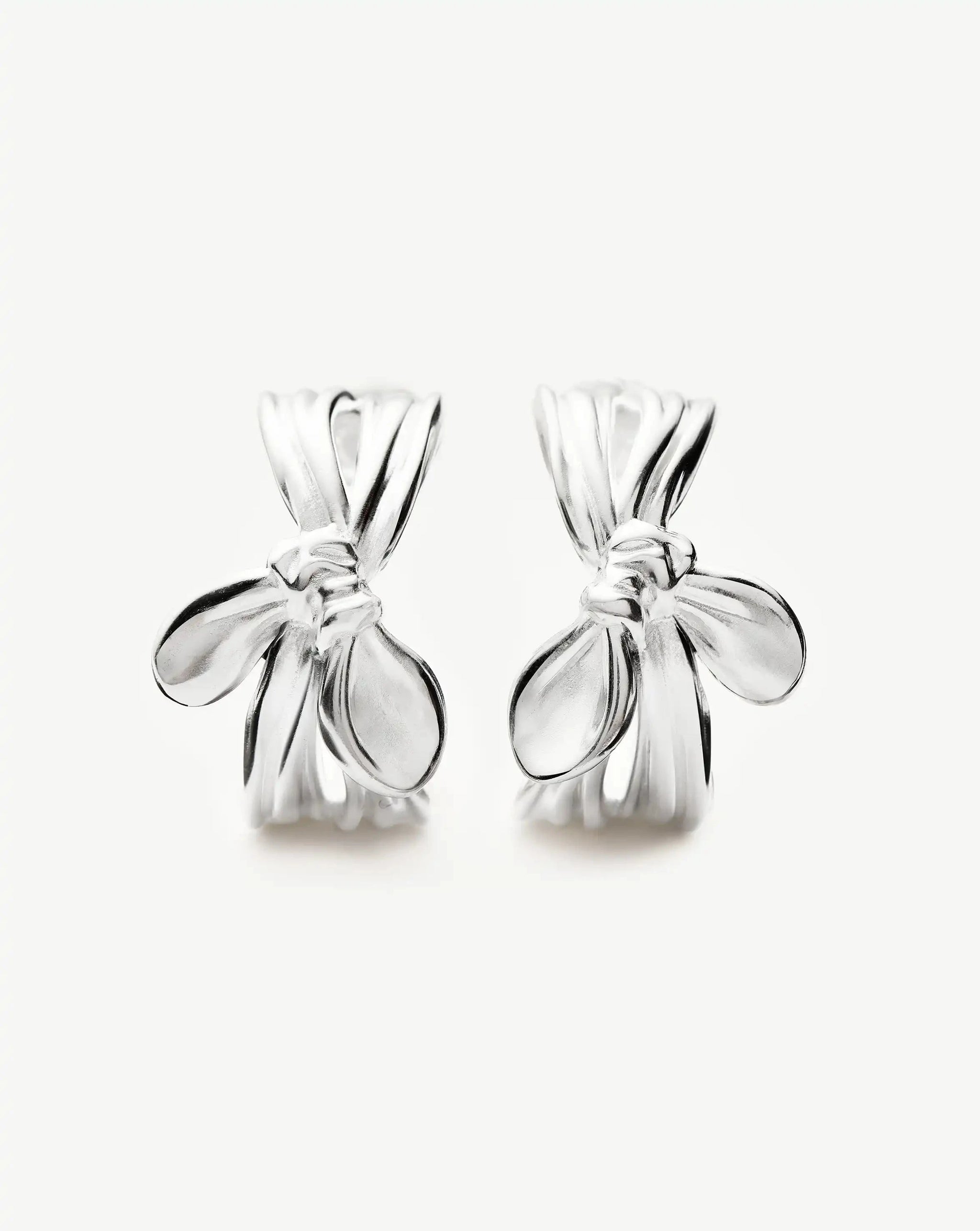 MARKGONG Bow Hoop Earrings | Silver Plated Earrings Missoma 