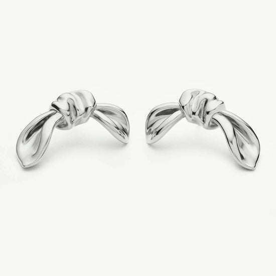 MARKGONG Bow Oversized Stud Earrings | Silver Plated Earrings Missoma 