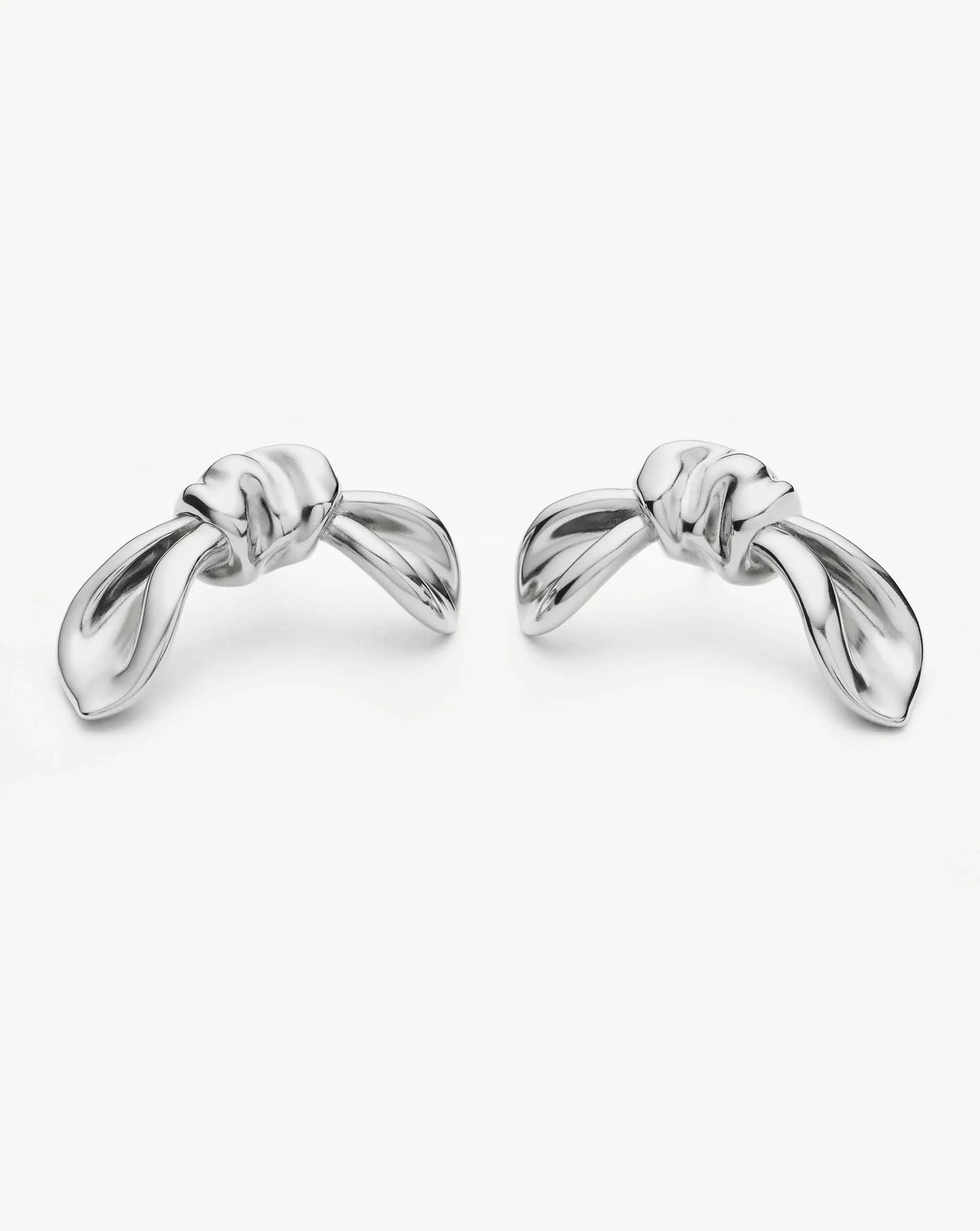 MARKGONG Bow Oversized Stud Earrings | Silver Plated Earrings Missoma 
