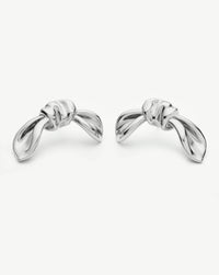 MARKGONG Bow Oversized Stud Earrings | Silver Plated Earrings Missoma 