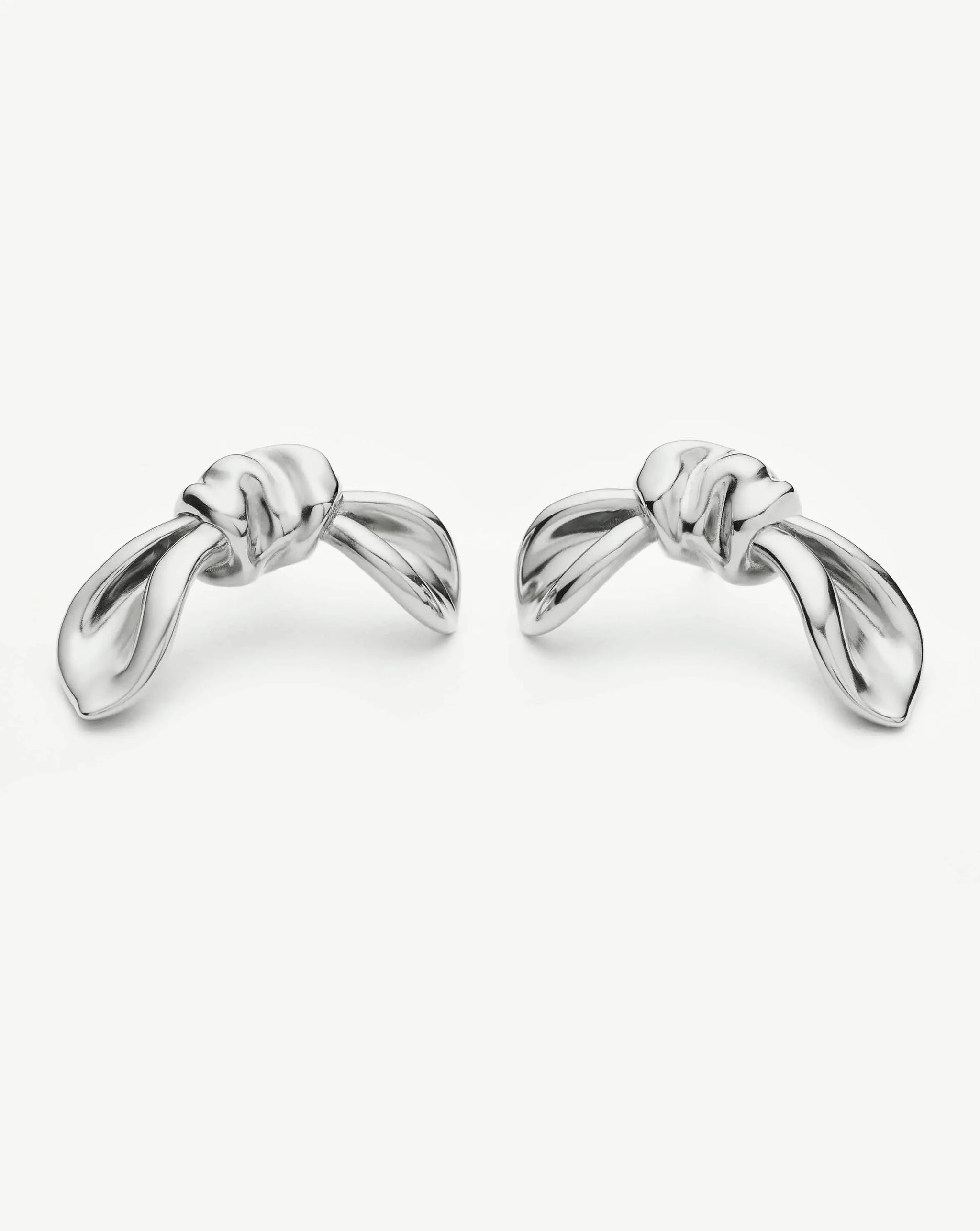 MARKGONG Bow Oversized Stud Earrings | Silver Plated Earrings Missoma 