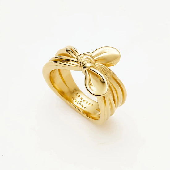 MARKGONG Bow Ring | 18ct Gold Plated Rings Missoma 