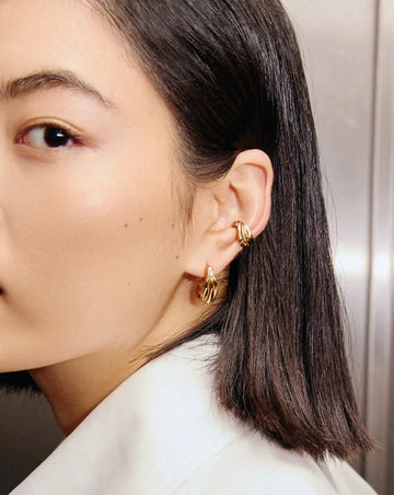MARKGONG Draped Ear Cuff | 18ct Gold Plated Earrings Missoma 
