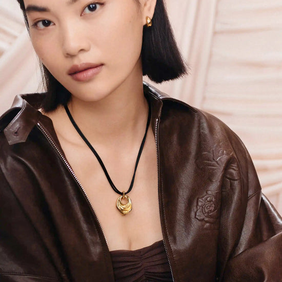 MARKGONG Draped Statement Cord Necklace | 18ct Gold Plated Necklaces Missoma 