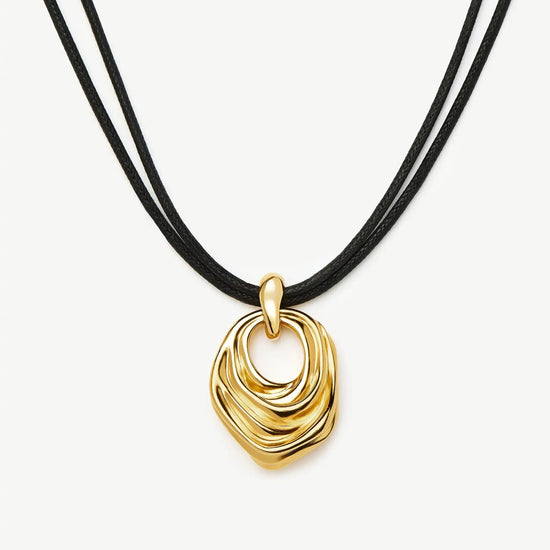 MARKGONG Draped Statement Cord Necklace | 18ct Gold Plated Necklaces Missoma 