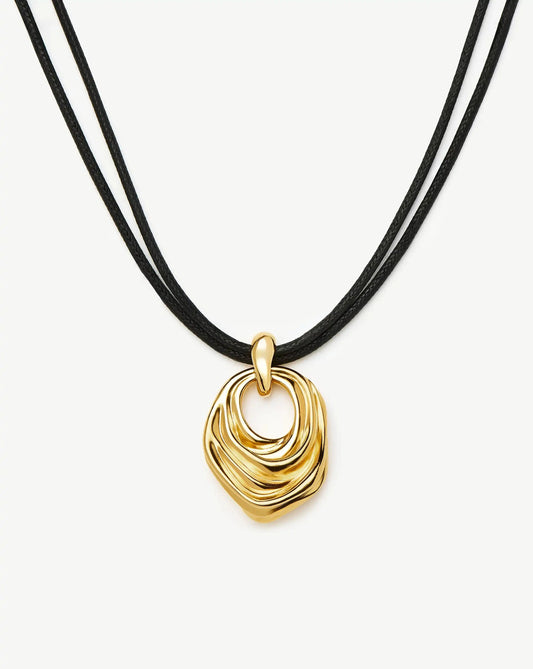 MARKGONG Draped Statement Cord Necklace | 18ct Gold Plated Necklaces Missoma 