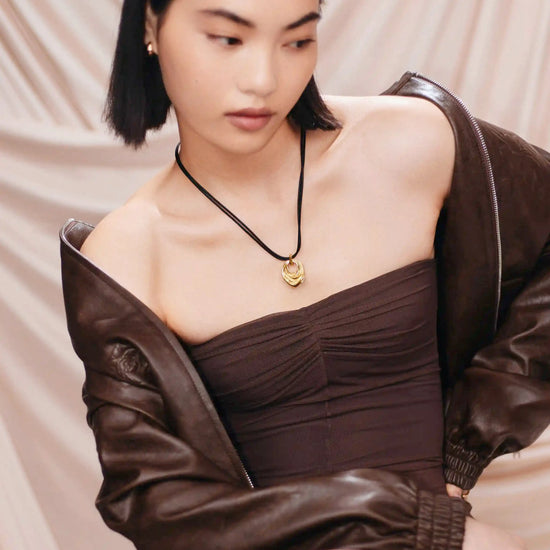 MARKGONG Draped Statement Cord Necklace | 18ct Gold Plated Necklaces Missoma 