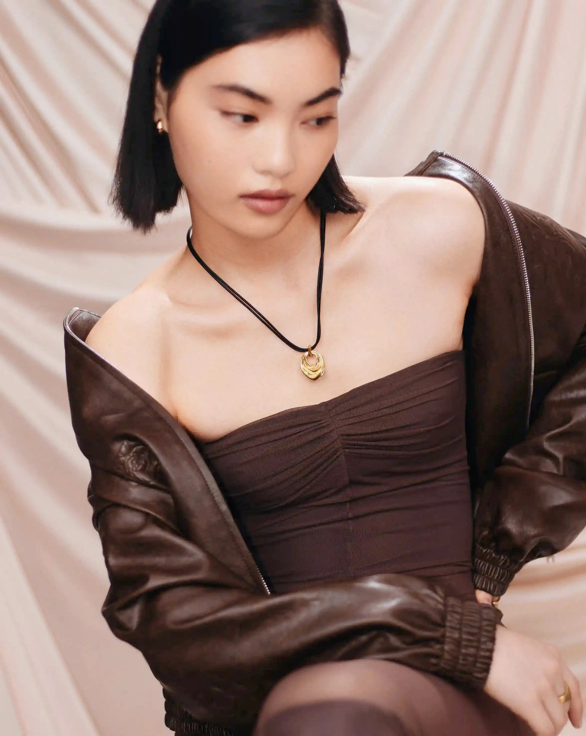 MARKGONG Draped Statement Cord Necklace | 18ct Gold Plated Necklaces Missoma 