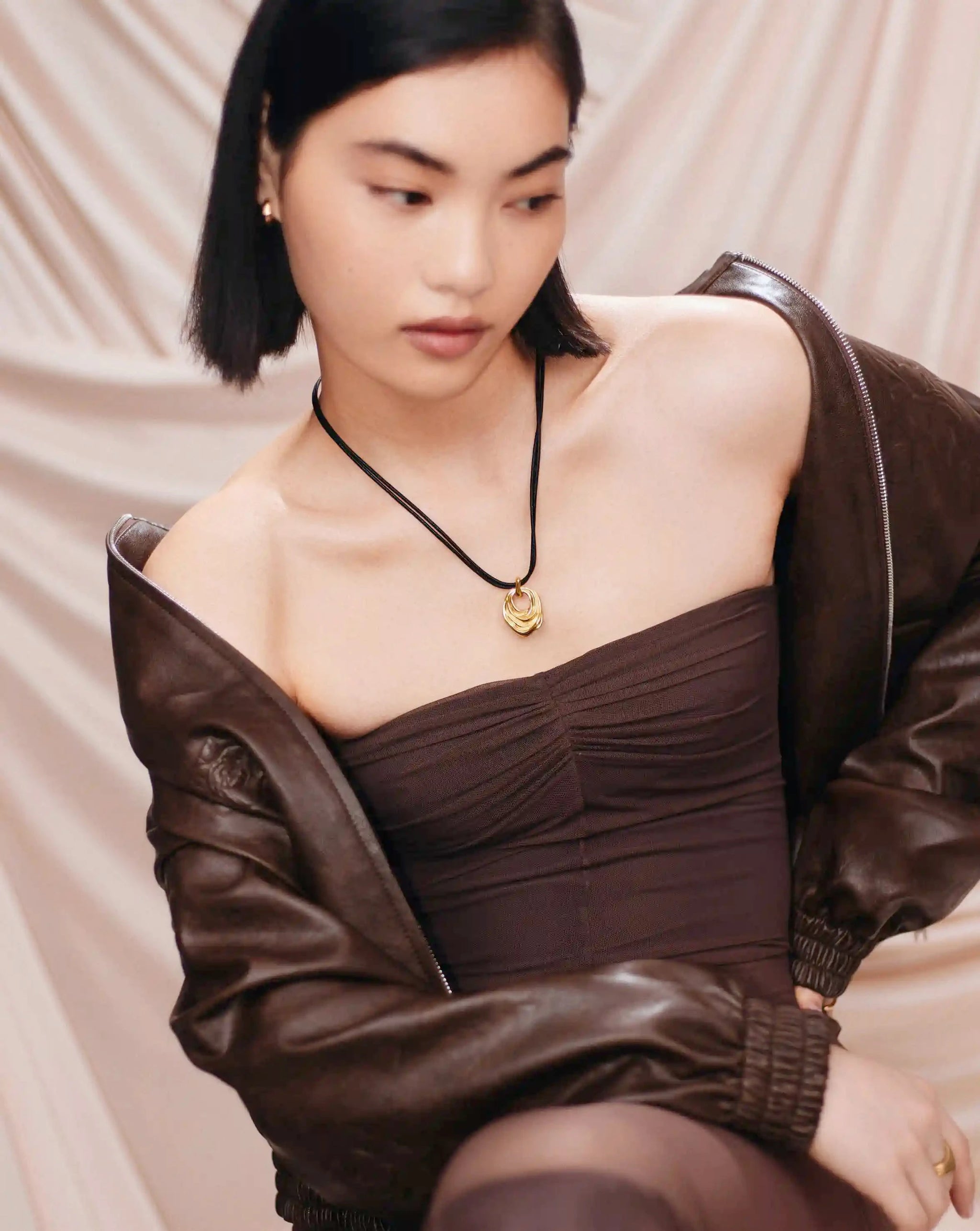 MARKGONG Draped Statement Cord Necklace | 18ct Gold Plated Necklaces Missoma 
