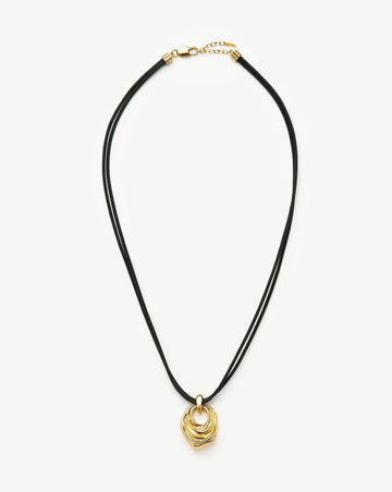 MARKGONG Draped Statement Cord Necklace | 18ct Gold Plated Necklaces Missoma 