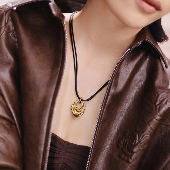 MARKGONG Draped Statement Cord Necklace | 18ct Gold Plated Necklaces Missoma 