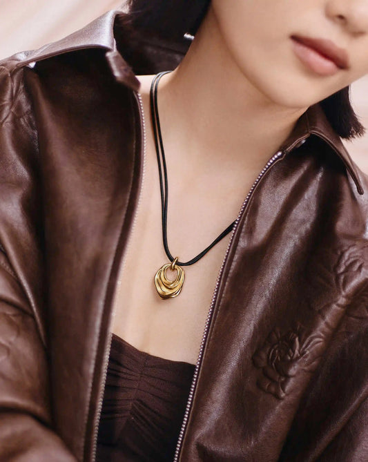 MARKGONG Draped Statement Cord Necklace | 18ct Gold Plated Necklaces Missoma 