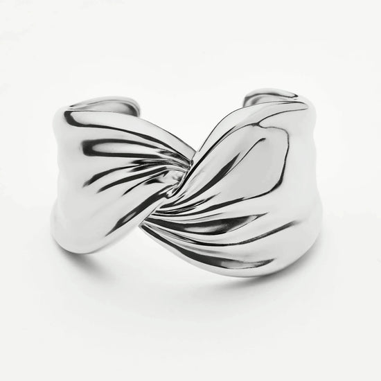 MARKGONG Draped Statement Cuff | Silver Plated Bracelets Missoma 